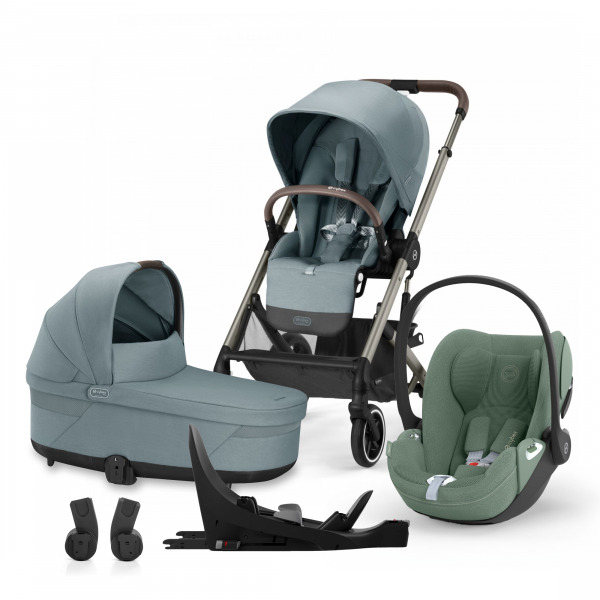 CYBEX Gold Balios S LUX 2023 4in1 szett - Sky Blue / Leaf Green